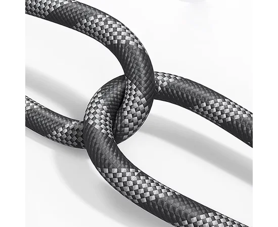 Дата кабель-шнурок Usams US-SJ745 Type-C to Type-C 60W (1.2m) Black