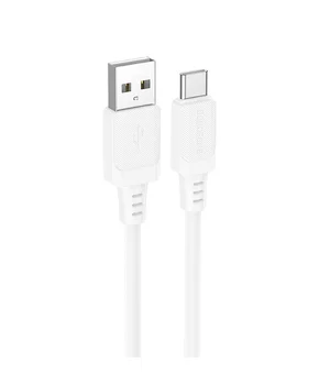 Дата кабель Borofone BX115 Lotto USB to Type-C 3A (1m) White