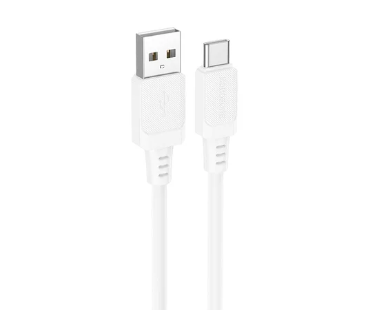 Дата кабель Borofone BX115 Lotto USB to Type-C 3A (1m) White
