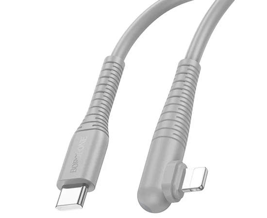Дата кабель Borofone BX105 Corriente Type-C to Lightning (1m) Gray