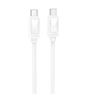 Дата кабель Borofone BX109 Type-C to Type-C 60W (1m) White