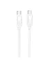 Дата кабель Borofone BX109 Type-C to Type-C 60W (1m) White