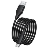 Дата кабель Hoco X124 Bien silicone USB to Type-C 3A (1m) Black