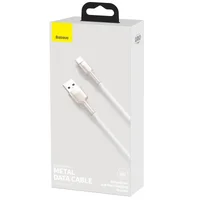 Дата кабель Baseus Cafule Metal Data USB Type-C 66W (2m) (CAKF0002) White