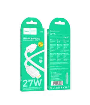 Дата кабель Hoco X113 Beneficio Type-C to Lightning (1m) White