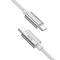 Дата кабель Hoco U134 Primero Type-C to Type-C 240W (1.8m) Gray