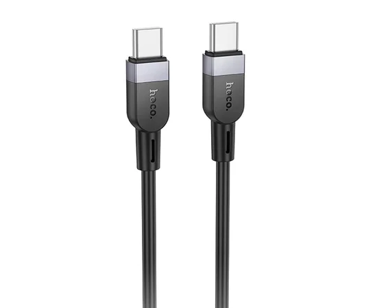 Дата кабель Hoco X109 Energy silicone Type-C to Type-C 60W (2m) Black