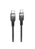 Дата кабель Hoco X109 Energy silicone Type-C to Type-C 60W (2m) Black