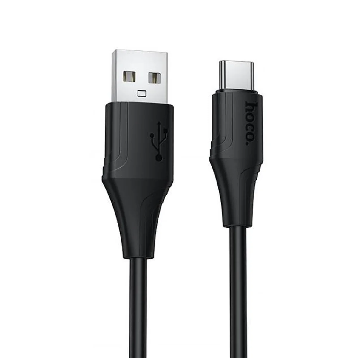 Дата кабель Hoco X124 Bien silicone USB to Type-C 3A (1m) Black