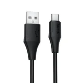Дата кабель Hoco X124 Bien silicone USB to Type-C 3A (1m) Black