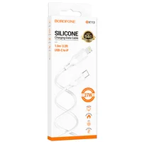 Дата кабель Borofone BX113 Lenny Type-C to Lightning 27W (1m) White