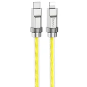 Дата кабель Hoco U113 Solid 20W Type-C to Lightning (1m) Gold