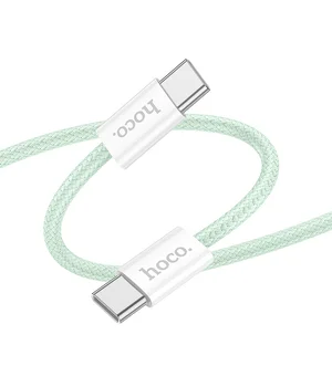 Дата кабель Hoco X104 Source 60W Type-C to Type-C (1m) Green