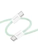 Дата кабель Hoco X104 Source 60W Type-C to Type-C (1m) Green