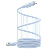 Дата кабель Baseus PicoGo Magnetic Liquid Silicone Type-C to Type-C 240W (1m) (P10376800) Galaxy Blue