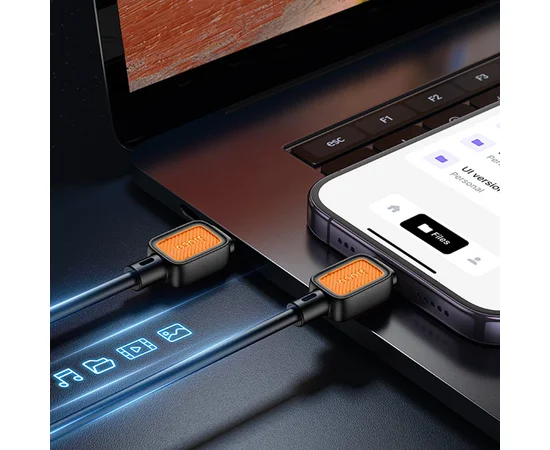 Дата кабель Hoco X108 Benefit 27W Type-C to Lightning (1m) Black