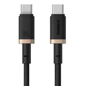 Дата кабель Baseus Dura Series Fast Charging Type-C to Type-C 100W (2m) (P10377803) Gold / Black
