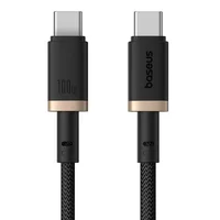 Дата кабель Baseus Dura Series Fast Charging Type-C to Type-C 100W (2m) (P10377803) Gold / Black