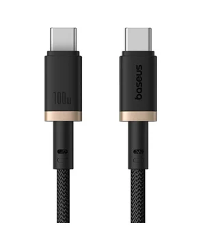 Дата кабель Baseus Dura Series Fast Charging Type-C to Type-C 100W (2m) (P10377803) Gold / Black