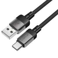 Дата кабель Acefast C9-04 USB to Type-C 3A (1.2m) Black