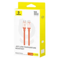 Дата кабель Baseus 0°C Series Fast Charging Type-C to Type-C 100W (1m) (P10368800731) Canyon Coral