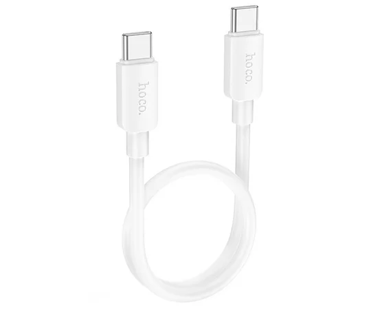Дата кабель Hoco X96 Hyper Type-C to Type-C 60W (0.25m) White