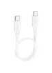 Дата кабель Hoco X96 Hyper Type-C to Type-C 60W (0.25m) White