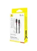 Дата кабель Baseus Dura Series Fast Charging Type-C to Type-C 100W (1m) (P10377803U01) Red / Black