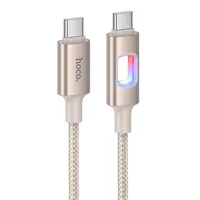 Дата кабель Hoco U144 New Type-C to Type-C 60W (1.2m) Gold