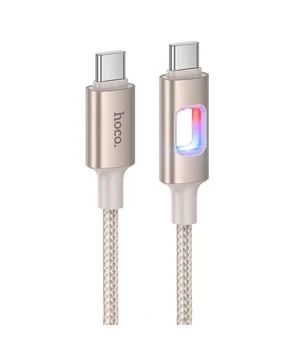 Дата кабель Hoco U144 New Type-C to Type-C 60W (1.2m) Gold