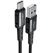 Дата кабель Acefast C1-04 USB to Type-C 3A (1.2m) Black