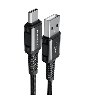 Дата кабель Acefast C1-04 USB to Type-C 3A (1.2m) Black