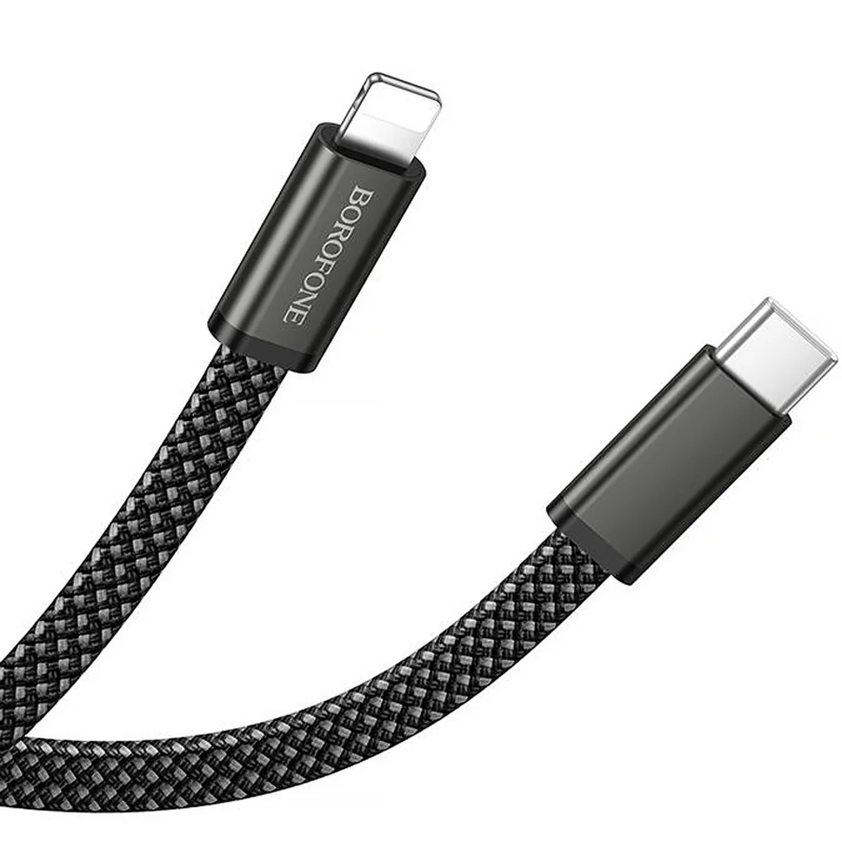 Дата кабель Borofone BX124 Peace Type-C to Lightning 30W (1m) Black
