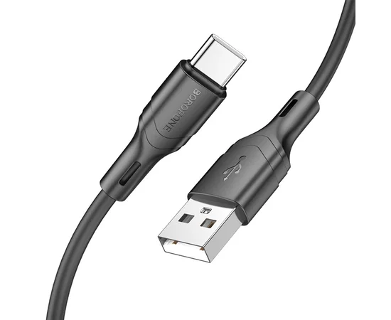 Дата кабель Borofone BX99 Method Silicone USB to Type-C (1m) Black