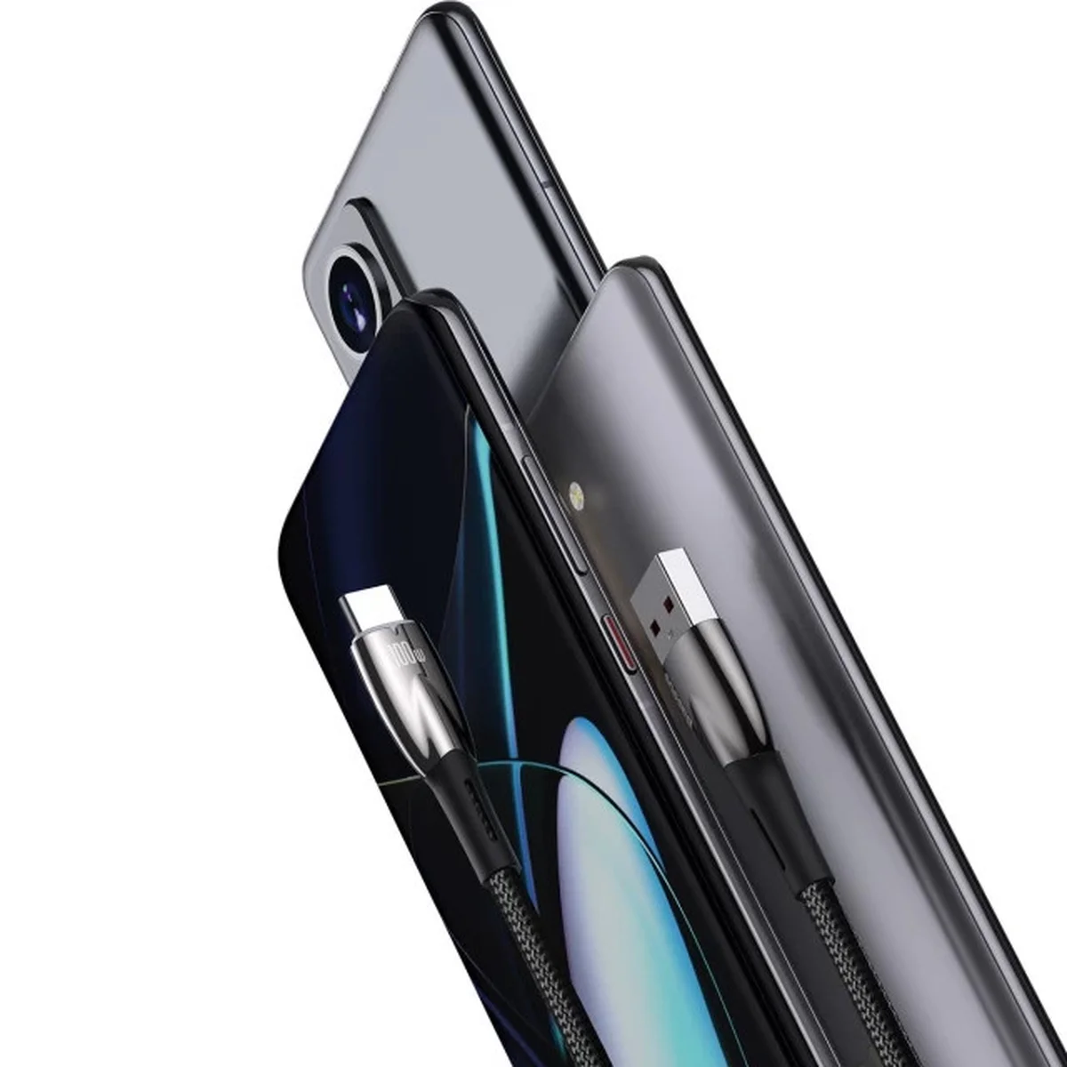 Дата кабель Baseus Glimmer Series Fast Charging Data Cable USB to Type-C 100W 1m (CADH00040) Black