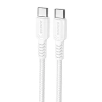 Дата кабель Borofone BX116 Certain Type-C to Type-C 60W (1m) White