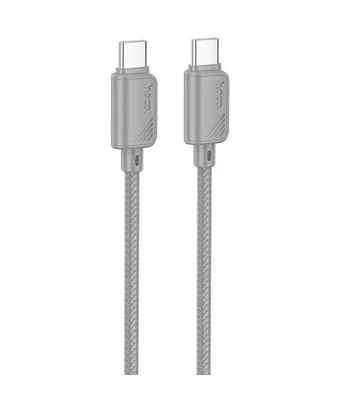 Дата кабель Hoco X113 Beneficio Type-C to Type-C 60W (1m) Gray