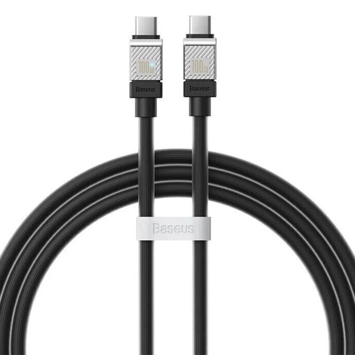 Дата кабель Baseus CoolPlay Series Type-C to Type-C 100W (1m) (CAKW00020) Black