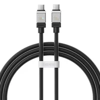 Дата кабель Baseus CoolPlay Series Type-C to Type-C 100W (1m) (CAKW00020) Black