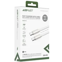 Дата кабель Acefast C24-03 Type-C to Type-C 60W (1.2m) White