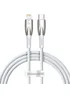 Дата кабель Baseus Glimmer Series Fast Charging Data Cable Type-C to Lightning 20W 1m (CADH000001) White