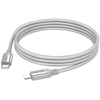 Дата кабель Borofone BX108 Start silicone Type-C to Lightning 27W (1m) Gray