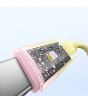 Дата кабель Baseus Discolor Series Fast Charging Type-C to Type-C 100W (1m) (P10374902) Custard Yellow