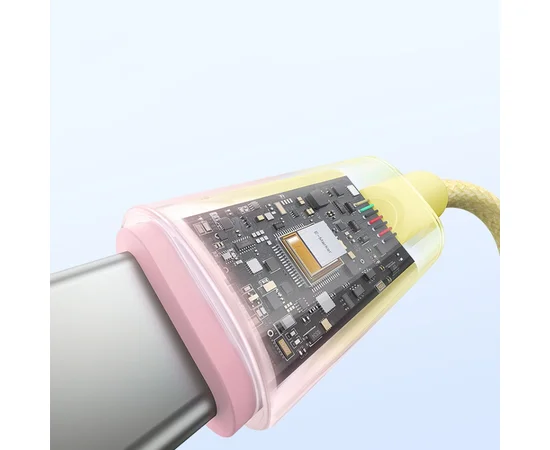 Дата кабель Baseus Discolor Series Fast Charging Type-C to Type-C 100W (1m) (P10374902) Custard Yellow