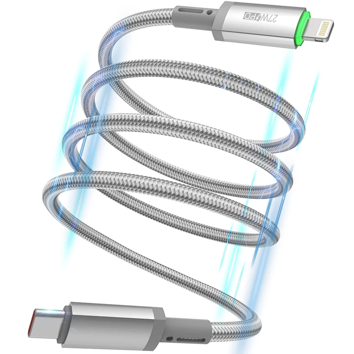 Дата кабель WIWU C083 Maglink Type-C to Lightning 27W (1m) Grey