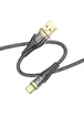 Дата кабель Hoco U121 Gold standard Transparent Discovery Edition USB to Type-C (1.2m) Black