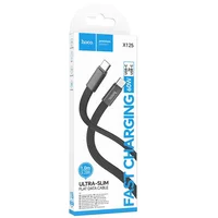 Дата кабель Hoco X125 Exceso Type-C to Type-C 60W (1m) Black