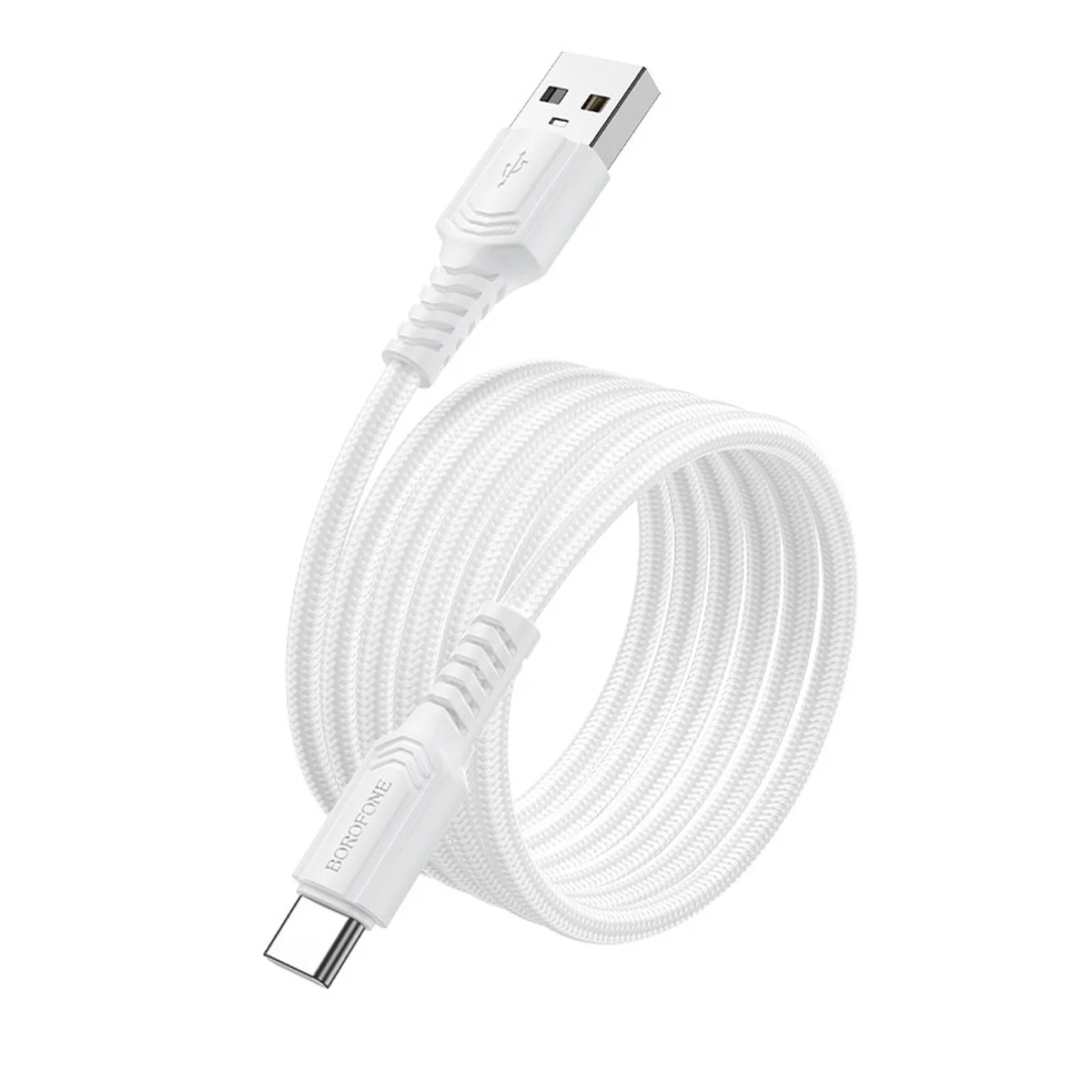 Дата кабель Borofone BX116 Certain USB to Type-C 3A (1m) White