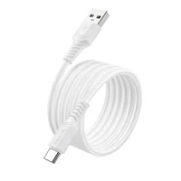 Дата кабель Borofone BX116 Certain USB to Type-C 3A (1m) White