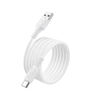 Дата кабель Borofone BX116 Certain USB для Type-C 3A (1m) White